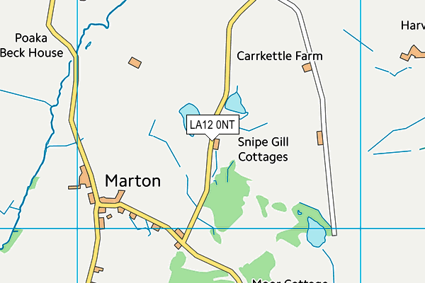 LA12 0NT map - OS VectorMap District (Ordnance Survey)