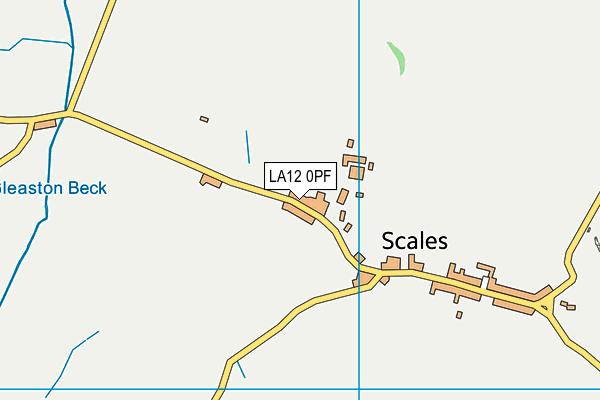 LA12 0PF map - OS VectorMap District (Ordnance Survey)