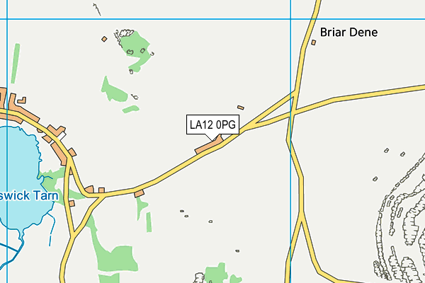 LA12 0PG map - OS VectorMap District (Ordnance Survey)