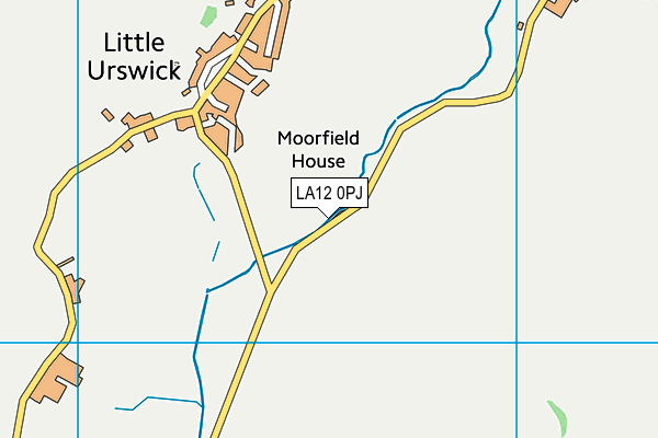 LA12 0PJ map - OS VectorMap District (Ordnance Survey)