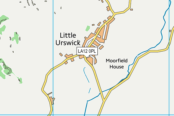 LA12 0PL map - OS VectorMap District (Ordnance Survey)