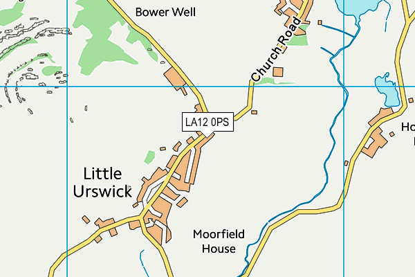 LA12 0PS map - OS VectorMap District (Ordnance Survey)
