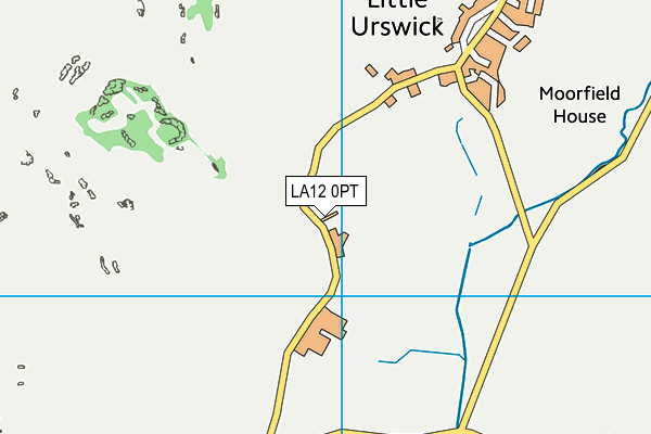 LA12 0PT map - OS VectorMap District (Ordnance Survey)