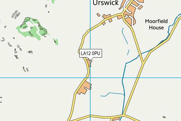 LA12 0PU map - OS VectorMap District (Ordnance Survey)