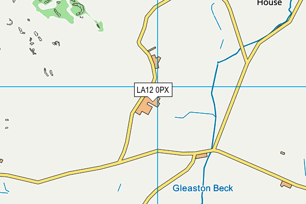 LA12 0PX map - OS VectorMap District (Ordnance Survey)