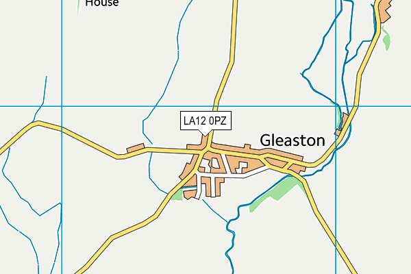 LA12 0PZ map - OS VectorMap District (Ordnance Survey)