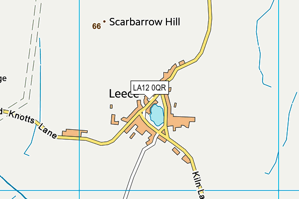 LA12 0QR map - OS VectorMap District (Ordnance Survey)