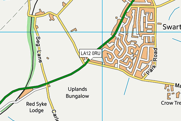 LA12 0RU map - OS VectorMap District (Ordnance Survey)