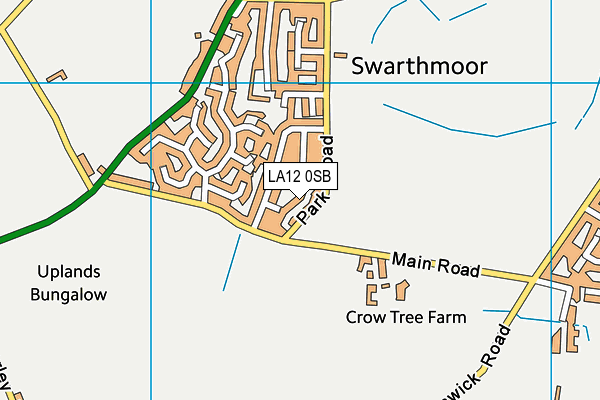 LA12 0SB map - OS VectorMap District (Ordnance Survey)