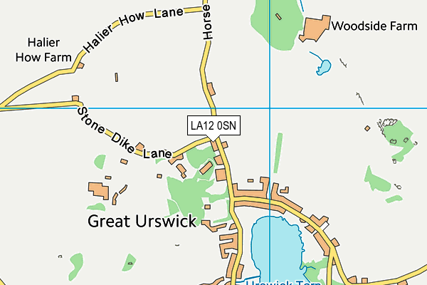 LA12 0SN map - OS VectorMap District (Ordnance Survey)