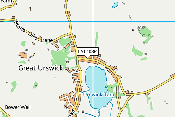 LA12 0SP map - OS VectorMap District (Ordnance Survey)