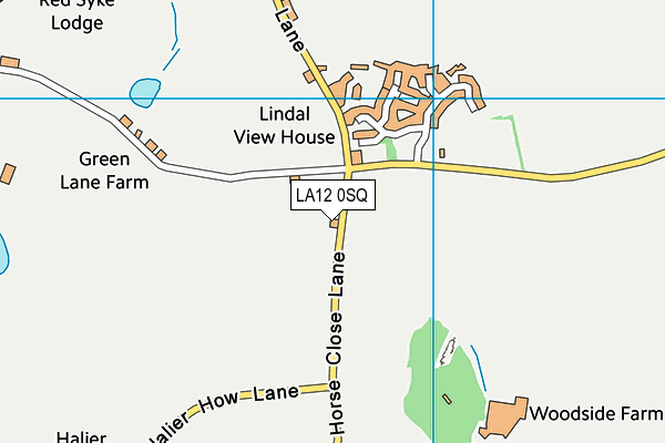 LA12 0SQ map - OS VectorMap District (Ordnance Survey)