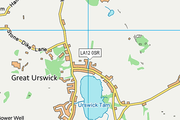 LA12 0SR map - OS VectorMap District (Ordnance Survey)