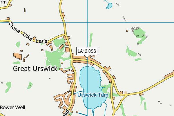 LA12 0SS map - OS VectorMap District (Ordnance Survey)