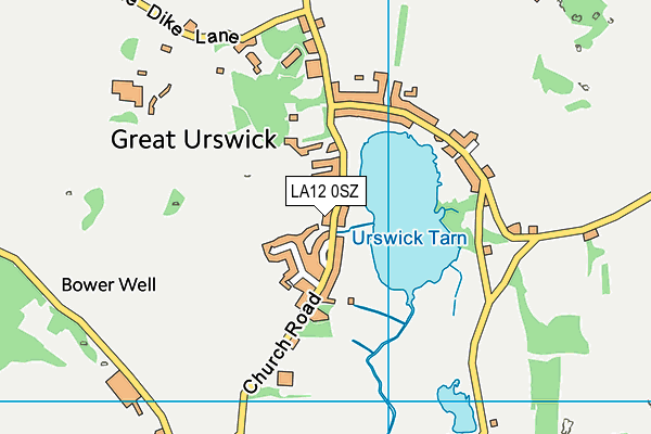 LA12 0SZ map - OS VectorMap District (Ordnance Survey)