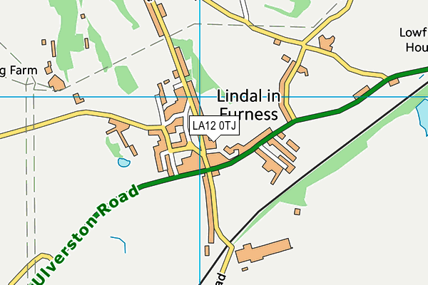 LA12 0TJ map - OS VectorMap District (Ordnance Survey)
