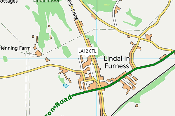 LA12 0TL map - OS VectorMap District (Ordnance Survey)