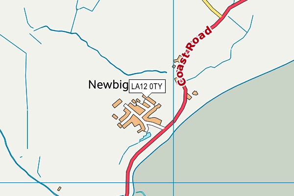 LA12 0TY map - OS VectorMap District (Ordnance Survey)