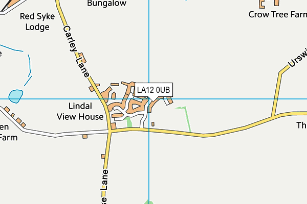LA12 0UB map - OS VectorMap District (Ordnance Survey)