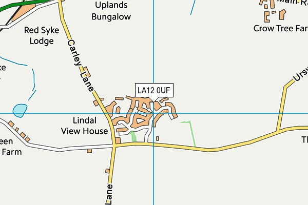 LA12 0UF map - OS VectorMap District (Ordnance Survey)