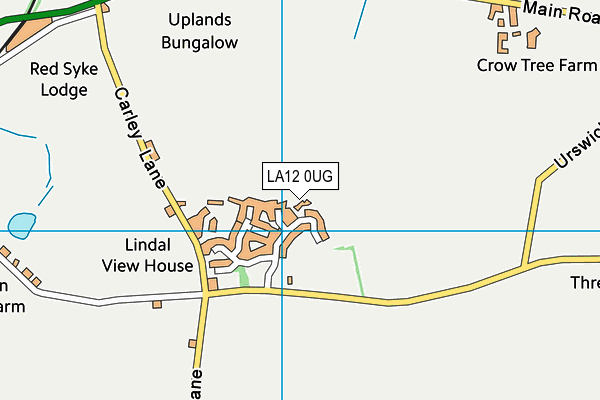 LA12 0UG map - OS VectorMap District (Ordnance Survey)