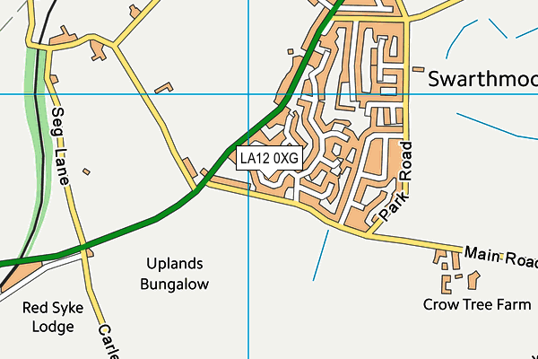 LA12 0XG map - OS VectorMap District (Ordnance Survey)