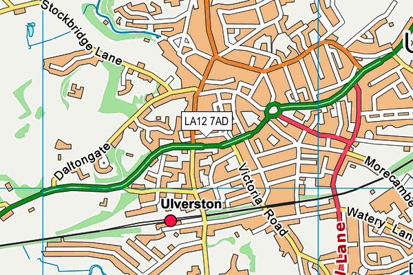 Map of RFM ULVERSTON LTD at district scale