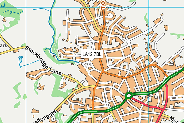 LA12 7BL map - OS VectorMap District (Ordnance Survey)