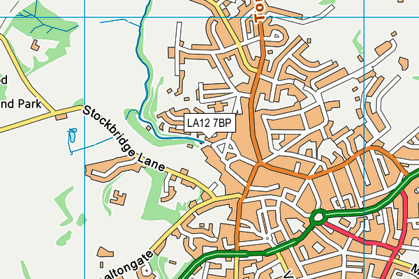 LA12 7BP map - OS VectorMap District (Ordnance Survey)