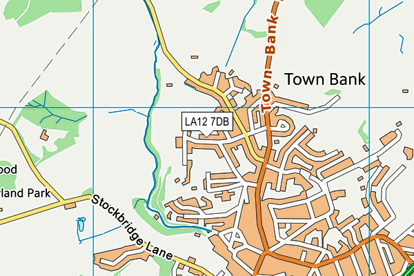 LA12 7DB map - OS VectorMap District (Ordnance Survey)
