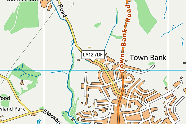 LA12 7DF map - OS VectorMap District (Ordnance Survey)