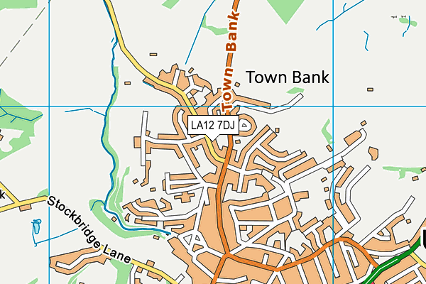 LA12 7DJ map - OS VectorMap District (Ordnance Survey)