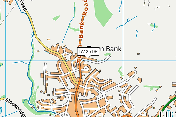 LA12 7DP map - OS VectorMap District (Ordnance Survey)