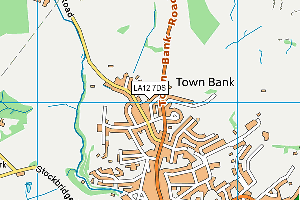LA12 7DS map - OS VectorMap District (Ordnance Survey)