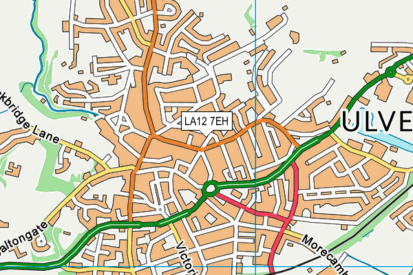 LA12 7EH map - OS VectorMap District (Ordnance Survey)