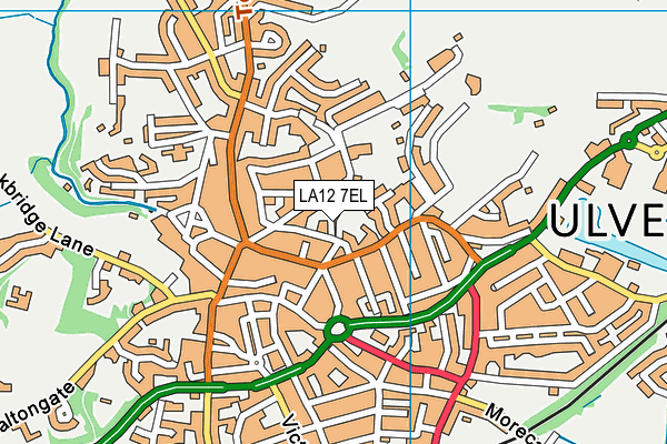 LA12 7EL map - OS VectorMap District (Ordnance Survey)