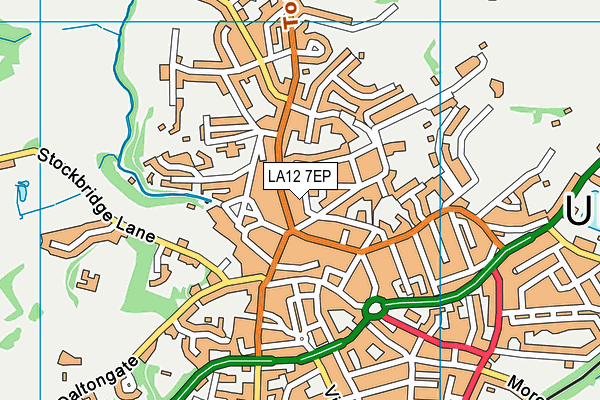 LA12 7EP map - OS VectorMap District (Ordnance Survey)