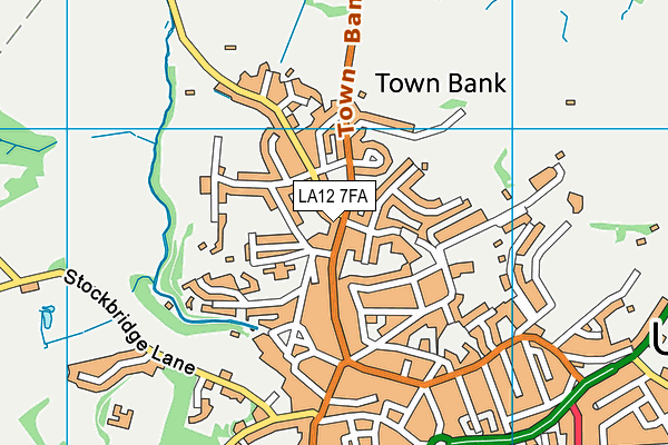 LA12 7FA map - OS VectorMap District (Ordnance Survey)