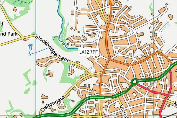 LA12 7FF map - OS VectorMap District (Ordnance Survey)