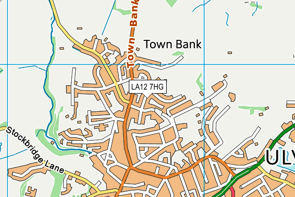 LA12 7HG map - OS VectorMap District (Ordnance Survey)