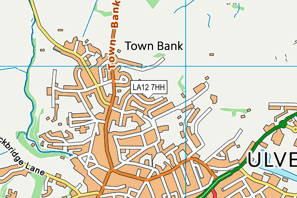 LA12 7HH map - OS VectorMap District (Ordnance Survey)