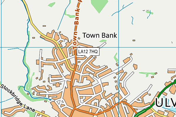 LA12 7HQ map - OS VectorMap District (Ordnance Survey)