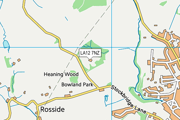 LA12 7NZ map - OS VectorMap District (Ordnance Survey)