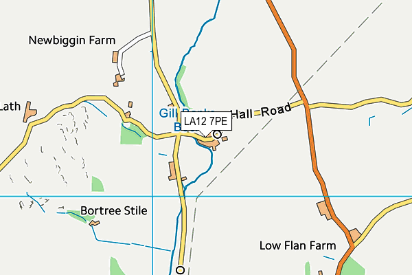 LA12 7PE map - OS VectorMap District (Ordnance Survey)