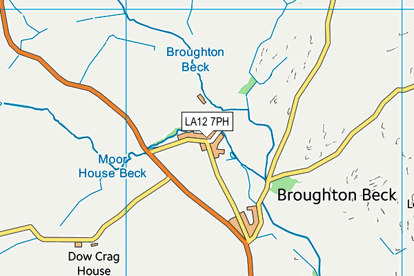 LA12 7PH map - OS VectorMap District (Ordnance Survey)