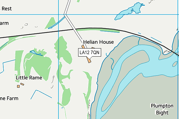 LA12 7QN map - OS VectorMap District (Ordnance Survey)