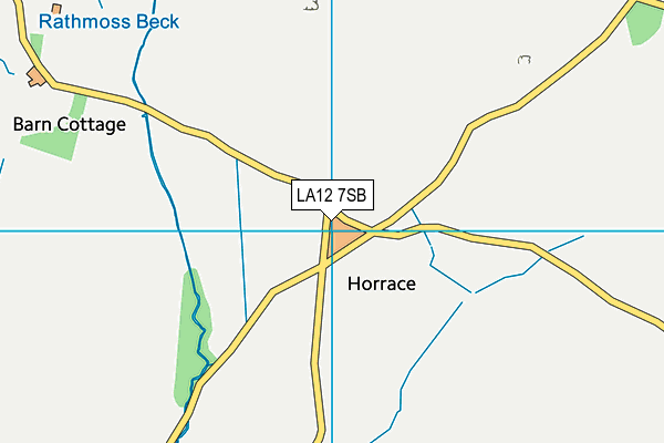 LA12 7SB map - OS VectorMap District (Ordnance Survey)