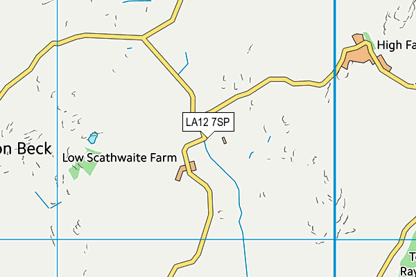 LA12 7SP map - OS VectorMap District (Ordnance Survey)
