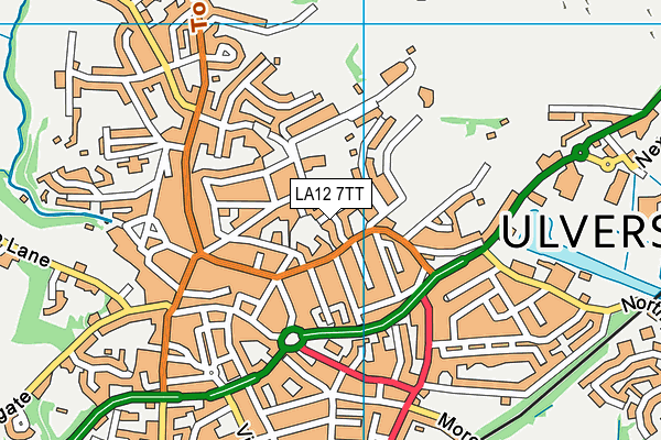 LA12 7TT map - OS VectorMap District (Ordnance Survey)