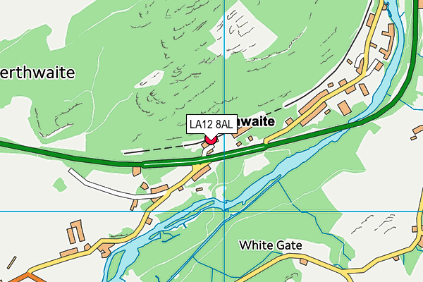 LA12 8AL map - OS VectorMap District (Ordnance Survey)